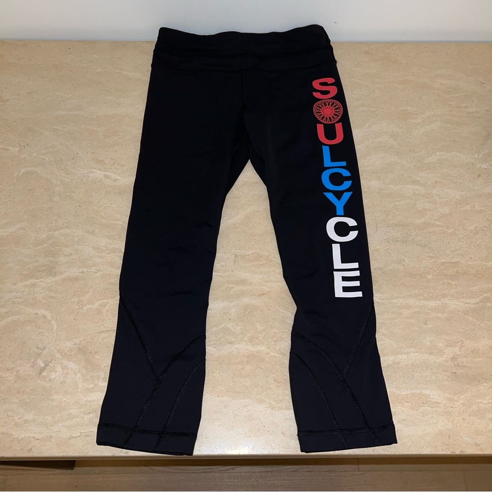Lululemon Soulcycle Inspire Crop II - Black - Size 4